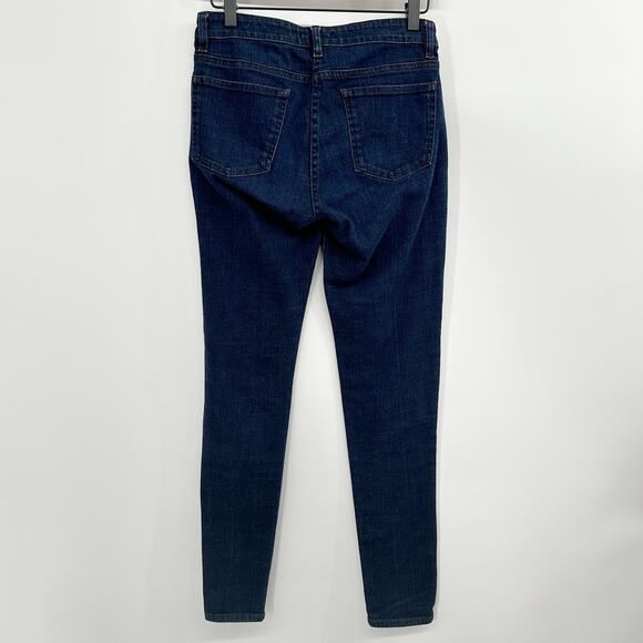 Eileen Fisher Organic Cotton Stretch Skinny Jeans in‎ Darkwash Blue Size 8 - Picture 4 of 7